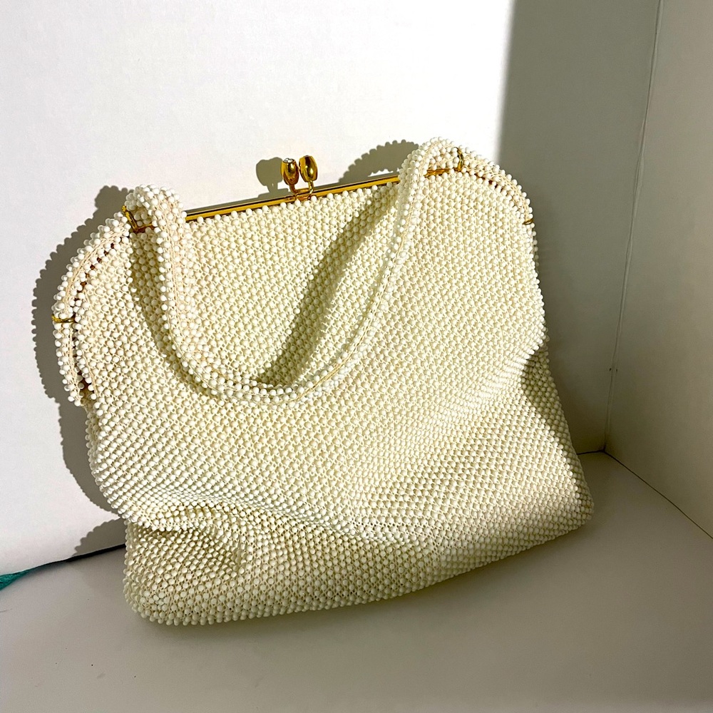 Vintage Lumured Beaded Handbag - 1950s